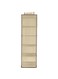 5 Shelf Hanging Closet Organizer Beige 12x12x40inch