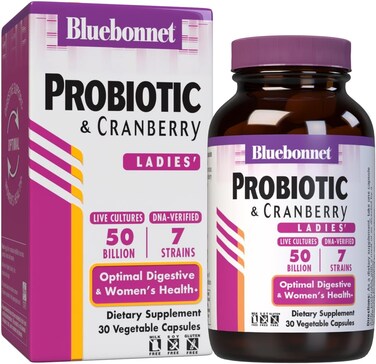Bluebonnet Nutrition Ladies Single Daily Probiotic 50 Billion Vegetable Capsules