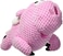 GoDog&reg; Checkers&trade; Flying Pig With Chew Guard Technology&trade; Durable Plush Squeaker Dog Toy, Pink, Mini