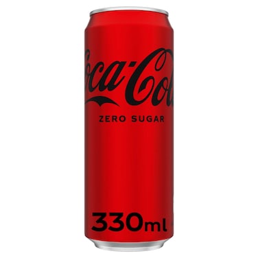 Coca-Cola Zero, 330ml, Can, Zero Sugar And Zero Calories, Limited Edition