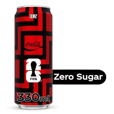 Coca-Cola Zero, 330ml, Can, Zero Sugar And Zero Calories, Limited Edition