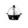 7 Egg Electric Boiler, 360W Automatic Egg Cooker with Poaching Dish, Measuring Cup and Indicator Light