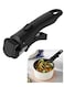 Removable Handle for Pots and Pans Black - Universal Detachable Pan Handle - Heat-Resistant Plastic, Stainless Steel, Silicone - Black