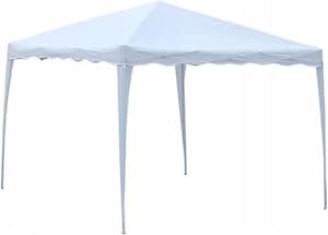 Yulan Outdoor Pop Up Gazebo Tent Canopy 3x3 Meters With 4 Legs Outdoor Garden Marquee with Water-resistant Cover – Folding Party Camping Tent Frame & Canopy Easy Assembly (Yellow White) 410394