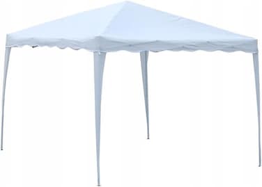 Yulan Outdoor Pop Up Gazebo Tent Canopy 3x3 Meters With 4 Legs Outdoor Garden Marquee with Water-resistant Cover &ndash; Folding Party Camping Tent Frame &amp; Canopy Easy Assembly (Yellow White) 410394