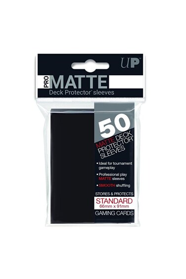 Ultra PRO Matte Deck Protector Sleeves (50ct) &ndash; Black
