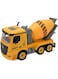 Bambibo Cement Mixer Toy Truck For Kids - 1:14, Yellow Push And Go Concrete Mixer Truck   Building Block Serier Cement Mixer Toy   Diy Engineering Concrete Truck Toy   Cement Toy Truck