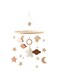 SEAEYES Baby Bed Decoration, Baby Crib Mobile, Wooden Bed Bell Toy for Newborns, Montessori Hanging Toys for Crib, Nursery Decoration