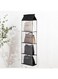 M&amp;J&amp;DELEE 4-Tiers Hanging Closet Organizer Bags Handbags Hanging Shelf Collapsible Storage Holder for Space Saver