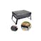 Portable BBQ Charcoal Grill Black 23.5x43x30 cm