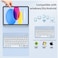 ZOOMEE Keyboard Case for iPad (A16) 11th Generation 11 Inch 2025, iPad 10th Gen 10.9 Inch 2022, Slim Thin &amp; Light Wireless Detachable Proof Folio Keyboard Cover with Pencil Holder - Blue
