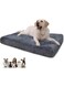 Pet Bed Super Soft Plush Mat Dog Bed for Small Medium Large Dogs, Orthopedic Egg-Crate Foam Dog Bed, Removable for Cleaning Puppy Cushion Dog Bed Mattress (D Grey, Large)