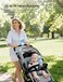 JISULIFE 2026 Stroller Fan &ndash; Small &amp; Stylish with 38H Cooling, Soft Night Light, One‑Click Detachable for Stroller or Desk, Safe Baby Fan for Crib Car Seat Nursery Travel, Gifts for Baby Mom (Blue)