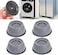 Shock and Noise Cancelling Washing Machine Pads - 4 Pcs Anti-Vibration Pads for Washer and Dryer, Protects Laundry Room Floor, Universal Fit Foot Pads