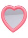 BinaryABC Heart Makeup Mirror Cosmetic Mirror Wall Desktop Mirror Bedroom Mirror (Pink)