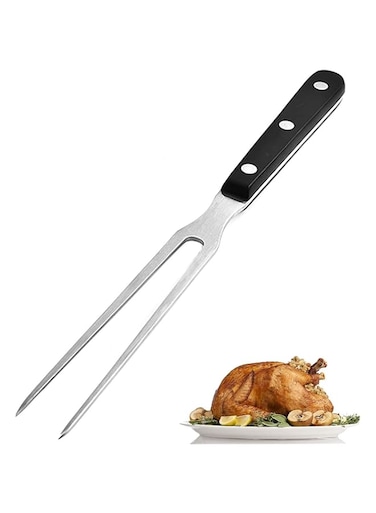 TERRIFI Carving Fork, Chef Pro Stainless Steel Carving Fork 12 Inch Meat Fork Carving &amp; Serving Fork Heavy Duty Cooking Barbecue Steak Fork for Kitchen Roast Grilling Dinner Parties
