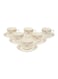 12-Piece Cup And Saucer Set 90ml Off White