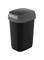Kis dual swing bin, 10 litre capacity, black