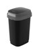 Kis dual swing bin, 10 litre capacity, black