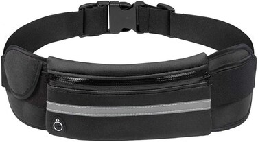 Running Belt with Extender, Bounce Free Pouch Bag, Fanny Pack Workout Belt Sports Waist Pack Belt Pouch for Apple iPhone XR XS 8 X 7+ Samsung Note Galaxy in Running Walking Cycling