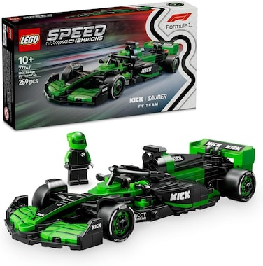 LEGO Speed Champions KICK Sauber F1 Team C44 Race Car Toy with a Collectible Formula 1 Driver Minifigure - Model Kits for 10+ Year Old Boys &amp; Girls or Adult Motorsport Fans 77247
