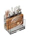 Universal Knife Block Holder, Multi-functional Cutting Board Storage And Organizing Rack, Kitchen Utensils Storage And Organizing Rack, Pot Lid Rack, Cutlery Rack For Counter, Cabinet (Black)