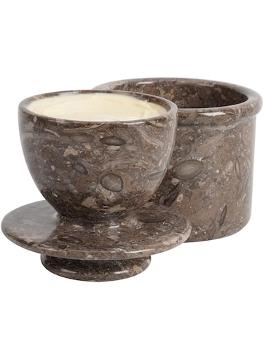 Radicaln Marble Butter Keeper 4.25" Inches Oceanic Handmade Butter Crock for Spreadable Butter, Ideal French Butter Crock &amp; Butter Dish with Lid for Countertop