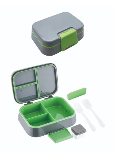 Innov. Lunch Box for Kid School, Bento Box with 3 Compartments, Leak-proof Food Container, Snack Box for Kids Adults Girls &amp; Boys