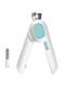 SWIUKPHE Cat Nail Clipper with Light and Nail File, Dog Claw Trimmer with Bright Light to Avoid Excessive Cutting - Pet Grooming Tool for Tiny Dog Cat Kitten Bunny Rabbit Blue