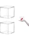 KASTWAVE Acrylic Box, 12 PACK Desk Storage Box, Plastic Clear Plastic Beads Storage, Multi-Purpose for Collecting Small Items, Crafts, Game Pieces, Jewelry for Office or Home, Display in Any Room
