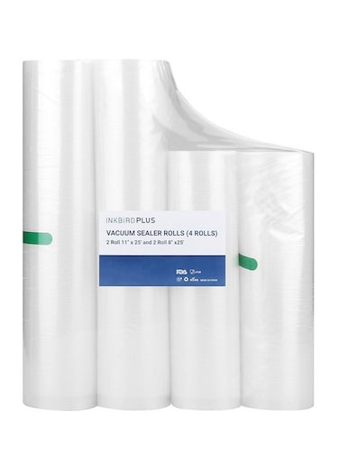 INKBIRD Vacuum Sealer Rolls Total 30M Commercial Grade Food Saver Bags BPA Free Microwave and Freezer Safe Work With All Vacuum Sealers And Sous Vide Cookers