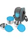 Steelox Stainless Steel Lunch Box-3 Steel, Blue