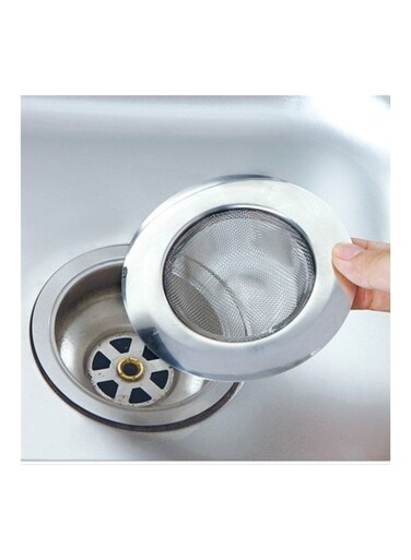 Steel Sink Strainer Silver