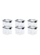 Set of 6 pieces 700ML Airtight Food Storage with Lid, Double Sealed Thick storage Jar, Leak Proof, Easy to Clean, BPA Free, Kitchen and Other Storage