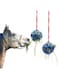 Besimple 2 Pack Horse Treat Ball Hay Feeder Toy, Goat Feeder Ball Hanging Feeding Toy for Horse Goat Sheep Relieve Stress