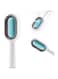 ZELLYA 2 in 1 Cat Brush with   Pet Grooming Brush for Long &amp; Short Haired Cats   Cleaning Slicker Brush for Puppy Kitten   Cat Massage and Removal of Loose Fur (Blue)