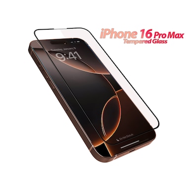 iPhone 16 Pro Max Screen Protector 6.9 &ndash; Premium HD Tempered Glass Military-Grade Shockproof Scratch-Resistant Anti-Fingrprint Bubble-Free Clear