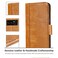 ProCase Galaxy Note 8 Genuine Leather Case, Vintage Wallet Folding Flip Case With Kickstand Card Slots Magnetic Closure Protective Cover For Galaxy Note8 -Brown