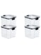 Set of 4 pieces 700ML Airtight Food Storage with Lid, Double Sealed Thick storage Jar, Leak Proof, Easy to Clean, BPA Free, Kitchen and Other Storage