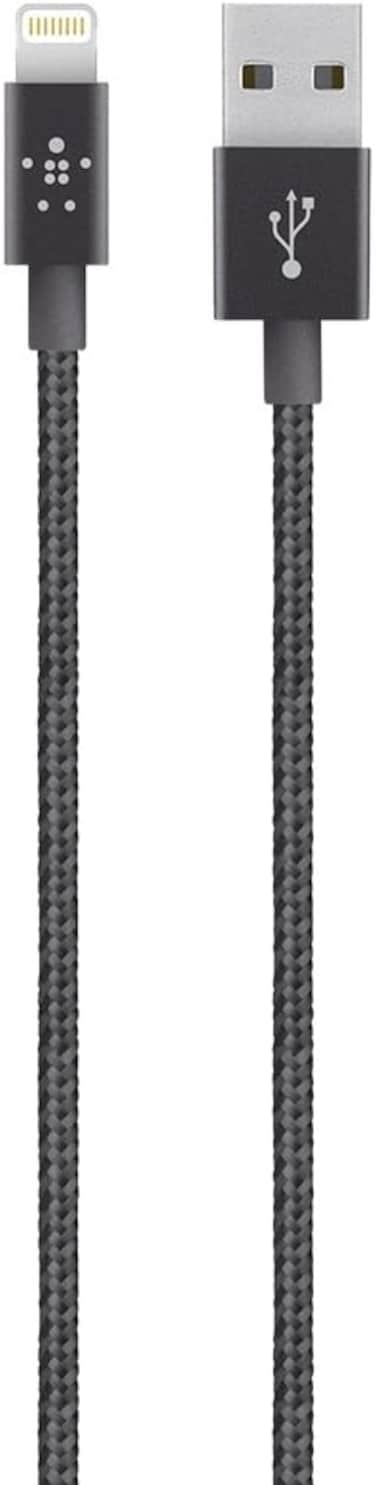 Belkin Sync/Charge Cable, 2.4A, Ltg, 1.2M, Black