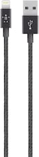 Belkin Sync/Charge Cable, 2.4A, Ltg, 1.2M, Black