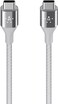 Belkin Mixit Duratek Kevlar USB-C (USB Type C) To USB-C Cable, 4 Feet (Silver)
