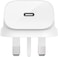 Belkin Boost Charge USB-C Wall Charger 18W With 4 Ft USB-C To Lightning Cable PD Fast Charger, For Aipods, iPhone 11, 11 Pro/Pro Max, XS, XS Max, XR, X, 8Se/8/8 Plus, iPad Pro 10.5, iPad 10.2 - White