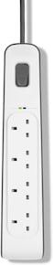 Belkin 4 Way/4 Plug Surge Protection Strip With 2 Meters Cord Length, Heavy Duty Electrical Extension Socket