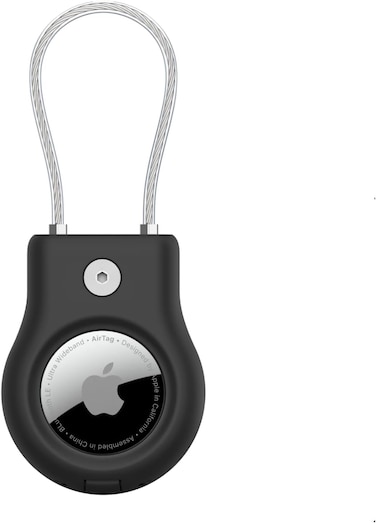 Belkin Airtag Case With Wire Cable, Secure Holder Protective Cover For Air Tag, Scratch Resistance, Airtag Accessory, Black