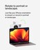 Belkin iPhone MagSafe Camera Mount For Macbook, Magnetic iPhone Continuity Camera Mount, Turn iPhone To Webcam, Compatible With Macbook Pro, Air, iPhone 16, 15, 14, 13 Series With Ring Grip, Black