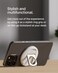 Belkin iPhone Magsafe Camera Mount For Macbook, Magnetic iPhone Continuity Camera Mount, Turn iPhone To Webcam, Compatible With Macbook Pro, Air, iPhone 16, 15, 14, 13 Series With Ring Grip - White