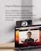 Belkin iPhone Magsafe Camera Mount For Macbook, Magnetic iPhone Continuity Camera Mount, Turn iPhone To Webcam, Compatible With Macbook Pro, Air, iPhone 16, 15, 14, 13 Series With Ring Grip - White