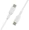Belkin Boostcharge Braided USB C To Fast Charger Cable, USB Type C Charger Cable Fast Charging For iPhone 16, 15, Samsung Galaxy S24, S23, Pixel, iPad, Macbook, Nintendo And More, 2M, 2Pack, White