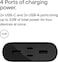 Belkin Boostcharge 4-Port Power Bank 26K, Battery Pack With USB-C &amp; USB-A Ports, Fast Charge USB-C Power Delivery, Portable Charger For iPhone 16, 15, 14, 13, 12, iPad Pro, Galaxy S24, S24 Ultra, S24+